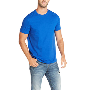 Clothing Manufacturers Custom Casual Solid T Shirt Mens Front Logo Plain Heavyweight 100% Cotton Regular Fit Breathable Quick - Product Image 1