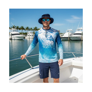 Custom Logo Embroidery Canvas/Oxford Fishing Boonie Hat 100% Polyester <b>Waterproof</b> Wide Brim Outdoor Sun Hat Breathable Quick Dry - Product Image 5