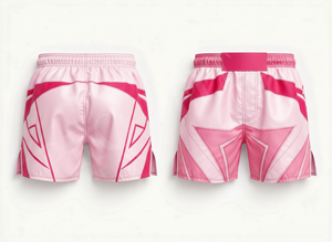 Shorts de Muay Thai en polyester satiné respirant et confortable, à taille haute, sublimés, directement de l'usine, pour le kickboxing et la boxe. - Product Image 6
