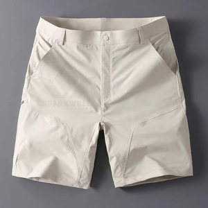 Pantalones Cortos Deportivos de Algodón para Hombre, Transpirables, de Secado Rápido, con Cintura Elástica y Cordón Ajustable, para Gimnasio, Entrenamiento, Running y Deportes Casuales - Product Image 4