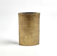 Vase de table en aluminium fait main en forme de feuille de Ginkgo, style Art Déco, écologique, pour la décoration de la maison et du bureau