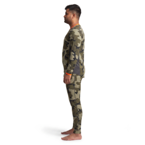 Ensemble de sous-vêtements thermiques de compression en laine mérinos lourde pour homme, motif camouflage, pour la chasse - OEM - Product Image 3