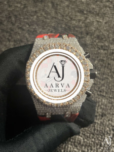 AARVA JEWELS นาฬิกาโครโนกราฟสำหรับผู้ชาย 5ATM กันน้ำ สแตนเลสสตีล ตัวเรือนทรงสี่เหลี่ยม 43 มม. ระบบควอตซ์แบบอนาล็อก สายยาง - Product Image 1