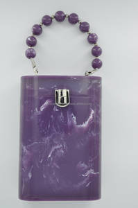 Sac à main en perles de résine détachable Lady Fashion Vintage Embrayage avec chaînes pour cadeau de noce - Product Image 2