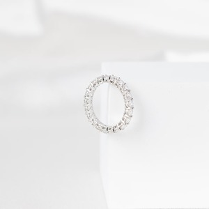 Round Cut EF VVS2 Diamond Eternity Band 2 Carat 14K White Gold Wedding <b>Ring</b> Elegant Minimal Stackable Diamond Band Style - Product Image 2