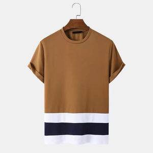 T-shirt Homme 100% Coton Peigné Jersey, Design Personnalisé sur le Devant, Ourlet Courbé, Coupe Classique, Haute Qualité, Respirant, Séchage Rapide, Idéal Été - Product Image 1