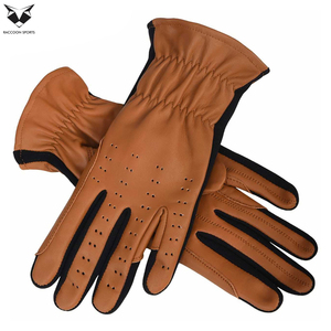 Guantes de Montar a Caballo Ligeros de Cuero Genuino de la Mejor Calidad, Talla L, Guantes de Protección para las Manos - Product Image 2