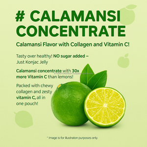 Calamansi sabor Konjac Jelly con colágeno de pescado vitamina C sin azúcar bajo en calorías bocadillo saludable OEM Corea - Product Image 2