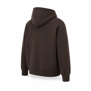 Pull à capuche en coton épais tricoté pour homme, avec logo personnalisé, poche kangourou avant, style streetwear, service OEM/ODM - Product Image 4