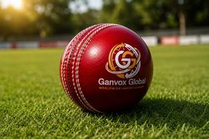 Pelota de Cricket de Cuero Rojo, Ligera, No Tejida, de 40 mm de Grosor, Doble Costura, Núcleo de Corcho Premium, Ambidiestra, para Entrenamiento al Aire Libre - Product Image 2