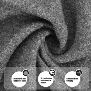 Masque de ski intégral rayé multicolore avec logo personnalisé du fabricant, balaclava de sport tendance pour hommes et femmes, 100% polyester, réglable - Product Image 6