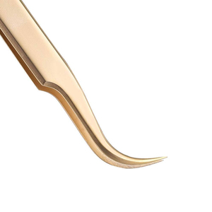 High Quality Professional Women's Eyelash Tweezers Japanese Stainless Steel Anti-Static Durable Beauty Instrument with 10mm Tip - Product Image 6