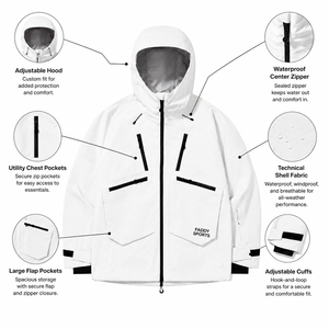 Custom Waterproof Windproof Snowboarding <b>Jacket</b> Men Women Winter Warm Outdoor <b>Skiing</b> Hooded Thermal Snow Mountain Clothing Wear - Product Image 5