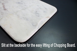 Tabla de Cortar de Mármol Blanco Extra Duradera con Borde Curvo y Esquinas Redondeadas, Tabla para Queso, Plato para Queso, Utensilio de Cocina - Product Image 5