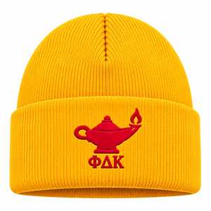 Gorro de Punto para Mujer PDK, Gorro de Invierno Suave con Logotipo Decorativo, Ajuste Elástico Cómodo y Estilo Clásico Informal para Clima Frío - Product Image 3