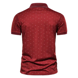 Polo de golf pour homme à séchage rapide avec logo personnalisé, respirant, extensible, tricoté sans couture, brodé, à manches courtes, tee-shirt de performance - Product Image 6