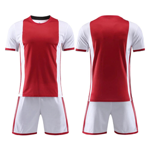 <b>Boys</b> Blue Soccer Jersey Set V-Neck Short Sleeve Moisture Wicking Uniform For Children All Seasons Sport Apparel - Product Image 3