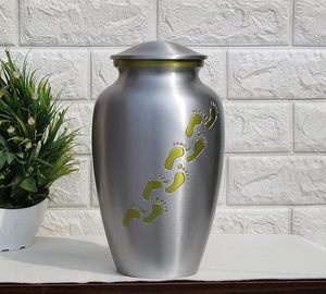 โกศโลหะสำหรับบรรจุอัฐิผู้ใหญ่ ขายส่ง โกศที่ระลึกงานศพ โกศงานศพทำมือพร้อมฝาปิดแน่นหนา - Product Image 1