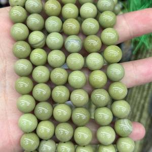 Cuentas de ágata verde de Alashan, cuentas redondas de piedras preciosas naturales, hebra de cuentas para hacer joyas, manualidades DIY - Product Image 4