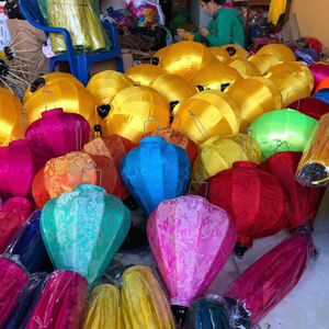 Eco friendly Silk <b>Lantern</b> Traditional Vietnamese New Year Style Handmade Hoi An <b>Lantern</b> Perfect for Holiday Decoration Festival - Product Image 1