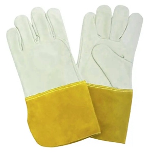 Guantes de Seguridad de Cuero Vacuno de Primera Calidad, Resistentes al Fuego, para Soldadura, Construcción y Protección de Manos en Incendios - Product Image 5