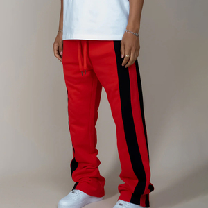 Lightweight Breathable Men's Flare Pants Trendy Wide Leg Trainers Soft Fabric Festivals <b>Travel</b> Flared <b>Trouser</b> High Elastic Waist - Product Image 6