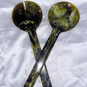 ช้อนเรซิ่นงานฝีมือสุดพิเศษสำหรับการรับประทานอาหารอย่างมีสไตล์ ช้อนทำมือน้ำหนักเบาสำหรับใช้ในครัวและงานเลี้ยง - Product Image 1