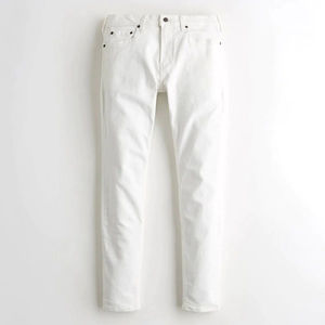 <b>Men's</b> High Waist Straight Cut Blue Denim Jeans Plus Size Cotton Pants Washed Technics Decorative Pockets Solid Color Collections - Product Image 3