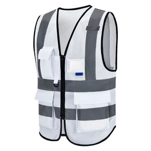 Chaleco de seguridad profesional de alta visibilidad, ropa de trabajo reflectante, tela transpirable para trabajadores de la construcción y tareas al aire libre - Product Image 3
