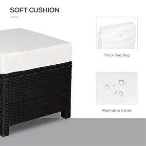 โต๊ะกาแฟหวาย เฟอร์นิเจอร์ลานบ้านทันสมัยสำหรับการใช้ชีวิตกลางแจ้ง - Product Image 4