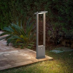 Lampada Solare da Esterno Dusk Dawn IP65 Impermeabile a Risparmio Energetico con Sensore di Movimento Modello 11606 - Product Image 1