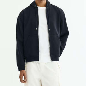 SAAR INDUSTRIES Sudadera con Capucha y Cremallera de Manga Larga con Logotipo Personalizado en Color Negro, Tela de Forro Polar de Alta Calidad de 380 g/m², Sin Bolitas - Product Image 3