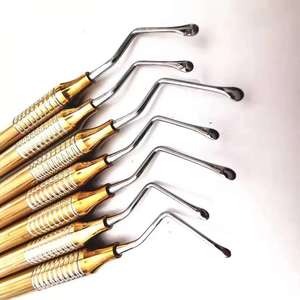 Juego de Instrumentos Quirúrgicos Dentales de 7 Piezas con Mango Dorado, Herramientas de Ortodoncia de Acero Inoxidable con Empuñadura Manual Moleteada Clase I - Product Image 6
