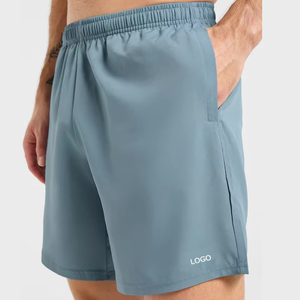 Shorts de sport personnalisés en gros, entrejambe 7 pouces, 100 % polyester, légers, pour l'entraînement et la gym, pour hommes - Product Image 1