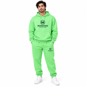 Conjunto Deportivo de Alta Calidad en Mezcla de Algodón con Logotipo Bordado e Impresión Gráfica Personalizada para Correr, Gimnasio y Deportes de Ocio, Uniforme de Club - Product Image 1