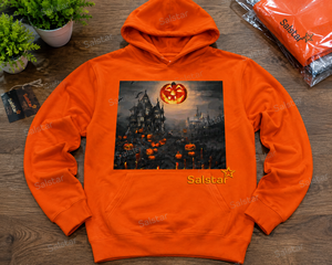 Sudadera con Capucha Unisex Premium Color Naranja Calabaza para Fiesta de Halloween, Sudadera con Gráficos de Terror Personalizados, Fabricante para Pedidos al por Mayor - Product Image 6