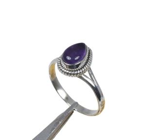 Améthyste Gemstone Best Design Handmade Classic Cabochon Ring 925 Solid Sterling Silver 925 Stamped Fashion Silver Jewelry - Product Image 1