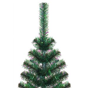 6 ft verde PVC albero di natale artificiale con punte iridescenti - Product Image 3