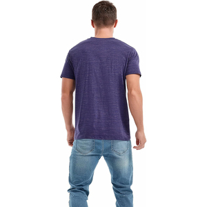 Camiseta con cuello en V de último diseño, 100% algodón, camiseta de manga corta a la moda para hombre, camiseta de verano con logo personalizado, camisetas para hombre - Product Image 4