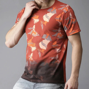 เสื้อยืดซับลิเมชั่นแขนสั้นผู้ชายลายใหม่สำหรับฤดูร้อน ดีไซน์ล่าสุด สีสันปรับแต่งได้ เสื้อยืดซับลิเมชั่นสำหรับผู้ชาย - Product Image 2