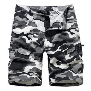 Shorts cargo camouflage pour homme, décontractés, utilitaires, avec poches, mode streetwear, pour l'été et les voyages - Product Image 3