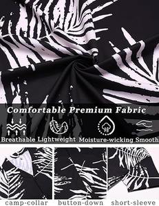 Chemise hawaïenne décontractée à manches courtes pour homme, motif floral tropical, boutonnée, colorée, en coton, idéale pour les vacances d'été - Product Image 4