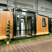 Maison conteneur moderne extensible à double aile de 20 pieds, respirante, avec salle de bain complète, cuisine, école, atelier – Vente directe usine