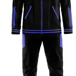 Ensemble de jogging personnalisé 100 % polyester, coupe régulière, vêtements de sport anti-humidité - Product Image 3