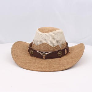 Fabricant de chapeaux de soleil en paille souple à large bord de style Panama pour l'été, marque privée - Product Image 5