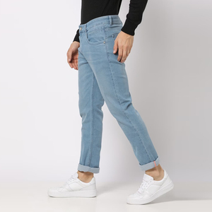 Men Ripped <b>Jeans</b> Pants Distressed <b>Jeans</b> Look Comfortable Street Fashion Wear Premium Cotton Fabric Stylish Outfit - Product Image 2