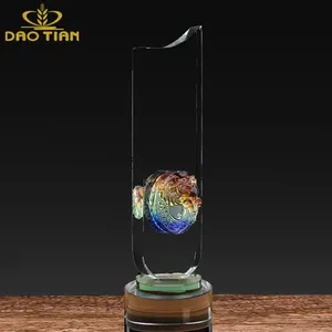 Groothandel Optisch Kristal Het Dichtst Bij De Pin Golfkolom Trofee Cup Custom Lasergraveren Namen
