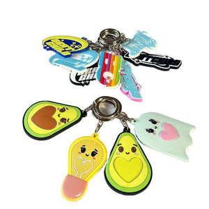 Custom PVC Rubber <b>Label</b> Keychain Soft 3D Logo Keyring for Bags <b>Shoes</b> Apparel Durable Promotional Branding Accessory - Product Image 2