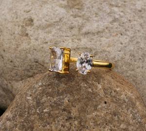 Women's Gold Plated Sterling Silver Simple Stackable <b>Thin</b> Band Minimalist Wedding <b>Ring</b> Tarnish Resistant Jewelry - Product Image 6