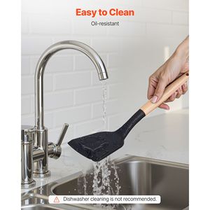 Set di 50 Utensili da Cucina Resistenti al Calore fino a 428°F, Spatole in Silicone, Cucchiai, Paletta in Legno con Supporto Tutto in Uno - Product Image 5